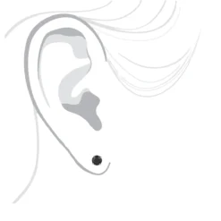 14K White Gold Stud Earrings With Prong Set Black Diamonds 1 Carat 5mm 12 14K White Gold Stud Earrings With Prong Set Black Diamonds 1 Carat 5mm -Outlet Radiant Bijou Store 14k gold stud earrings with black diamonds 1 carat p 6054 bodwh