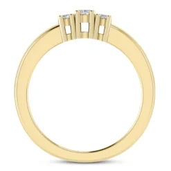 14K White Gold Three Stone Diamond Engagement Ring 0.50ct -Outlet Radiant Bijou Store 14k gold three stone diamond engagement ring 050ct p 24655 additional yellow