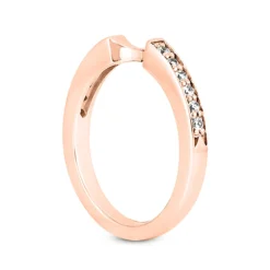 Thin 14K White Gold Unique Diamond Engagement Band 0.10ct -Outlet Radiant Bijou Store 14k gold unique diamond engagement band 010ct p 23547 back rose 20220426