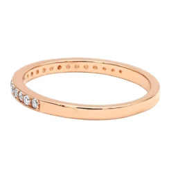 Ultra Thin 14K Yellow Gold Unique Diamond Engagement Stackable Ring 0.21ct -Outlet Radiant Bijou Store 14k gold unique diamond engagement band 021ct p 23613 backro