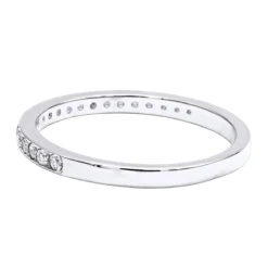 Ultra Thin 14K Yellow Gold Unique Diamond Engagement Stackable Ring 0.21ct -Outlet Radiant Bijou Store 14k gold unique diamond engagement band 021ct p 23613 backwh