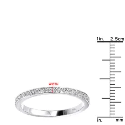 Ultra Thin 14K Yellow Gold Unique Diamond Engagement Stackable Ring 0.21ct -Outlet Radiant Bijou Store 14k gold unique diamond engagement band 021ct p 23613 rulerwh