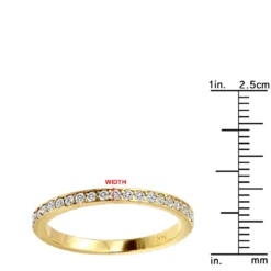 Ultra Thin 14K Yellow Gold Unique Diamond Engagement Stackable Ring 0.21ct -Outlet Radiant Bijou Store 14k gold unique diamond engagement band 021ct p 23613 rulerye