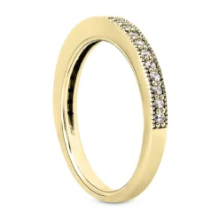 Thin 14K White Gold Unique Diamond Engagement Band 0.23ct 2.6mm -Outlet Radiant Bijou Store 14k gold unique diamond engagement band 023ct p 23884 back yellow 20220426