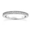 Thin 14K White Gold Unique Diamond Engagement Band 0.23ct 2.6mm -Outlet Radiant Bijou Store 14k gold unique diamond engagement band 023ct p 23884 white 20220426