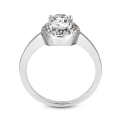 14K White Gold Unique Diamond Engagement Ring 0.62ct 1.95mm -Outlet Radiant Bijou Store 14k gold unique diamond engagement ring 062ct p 24079 additional white