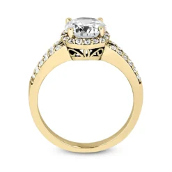 14K White Gold Unique Diamond Engagement Ring 0.88ct 4.5mm -Outlet Radiant Bijou Store 14k gold unique diamond engagement ring 088ct p 23602 additional yellow