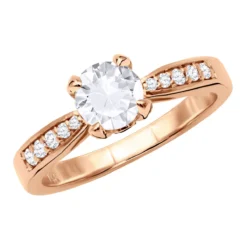 14K White Gold Unique Diamond Engagement Ring 0.91ct 3.1mm -Outlet Radiant Bijou Store 14k gold unique diamond engagement ring 091ct p 23976 ro