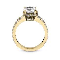 14K White Gold Unique Diamond Engagement Ring 1.03ct -Outlet Radiant Bijou Store 14k gold unique diamond engagement ring 103ct p 23630 additional yellow
