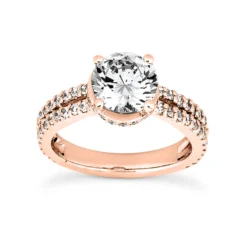14K White Gold Unique Diamond Engagement Ring 1.03ct -Outlet Radiant Bijou Store 14k gold unique diamond engagement ring 103ct p 23630 rose 20220426
