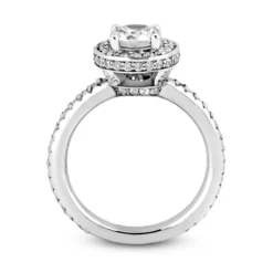 14K White Gold Unique Diamond Engagement Ring 1.11ct -Outlet Radiant Bijou Store 14k gold unique diamond engagement ring 111ct p 24002 additional white