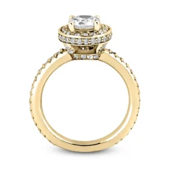 14K White Gold Unique Diamond Engagement Ring 1.11ct -Outlet Radiant Bijou Store 14k gold unique diamond engagement ring 111ct p 24002 additional yellow