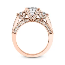 14K White Gold Unique Diamond Engagement Ring 1.19ct 3.8mm -Outlet Radiant Bijou Store 14k gold unique diamond engagement ring 119ct p 23968 additional rose
