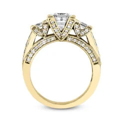 14K White Gold Unique Diamond Engagement Ring 1.19ct 3.8mm -Outlet Radiant Bijou Store 14k gold unique diamond engagement ring 119ct p 23968 additional yellow
