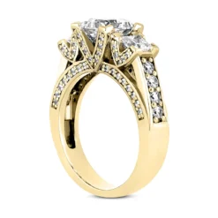 14K White Gold Unique Diamond Engagement Ring 1.19ct 3.8mm -Outlet Radiant Bijou Store 14k gold unique diamond engagement ring 119ct p 23968 back yellow 20220426