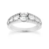 14K White Gold Unique Diamond Engagement Ring 1.20ct 4.6mm -Outlet Radiant Bijou Store 14k gold unique diamond engagement ring 120ct p 23891 white 20220426