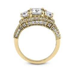 14K White Gold Unique Diamond Engagement Ring 1.62ct -Outlet Radiant Bijou Store 14k gold unique diamond engagement ring 162ct p 24038 additional yellow