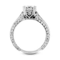 14K White Gold Unique Diamond Engagement Ring 2.64ct -Outlet Radiant Bijou Store 14k gold unique diamond engagement ring 264ct p 24088 additional white