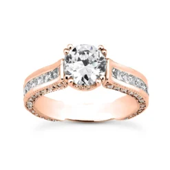 14K White Gold Unique Diamond Engagement Ring 2.64ct -Outlet Radiant Bijou Store 14k gold unique diamond engagement ring 264ct p 24088 rose 20220426