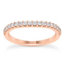 14K White Gold Unique Diamond Engagement Ring Set 0.42ct -Outlet Radiant Bijou Store 14k gold unique diamond engagement ring set 042ct p 23541 additional rose 2