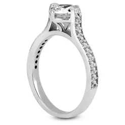 14K White Gold Unique Diamond Engagement Ring Set 0.95ct -Outlet Radiant Bijou Store 14k gold unique diamond engagement ring set 095ct p 23516 additional white