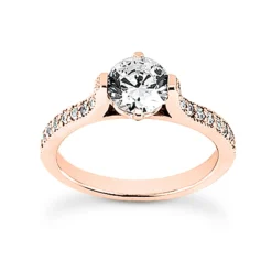 14K White Gold Unique Diamond Engagement Ring Set 0.95ct -Outlet Radiant Bijou Store 14k gold unique diamond engagement ring set 095ct p 23516 back rose 20220426