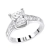 14K White Gold Unique Princess Cut Diamond Engagement Ring 2.65ct By Luxurman -Outlet Radiant Bijou Store 14k gold unique princess cut diamond engagement ring 265ct by luxurman mainwh