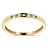 Ultra Thin 14K Yellow Gold White Blue Diamond Stackable Ring For Women -Outlet Radiant Bijou Store 14k gold white blue diamond band 012ct p 7178 ye