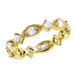 14K White Gold Women's Designer Diamond Eternity Band 1.44ct -Outlet Radiant Bijou Store 14k gold womens designer diamond eternity band 144ct p 5833 ye