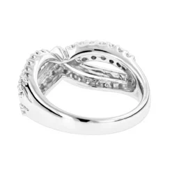 14K White Gold Women's Designer Ring W Round Diamonds 0.5ct -Outlet Radiant Bijou Store 14k gold womens designer ring w round diamonds 065ct p 5724 backwh