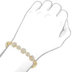 14K White Gold Women's Diamond Bracelet 6 Carat Pave Diamonds By Luxurman -Outlet Radiant Bijou Store 14k gold womens diamond bracelet 6 carat pave diamonds by luxurman bodye