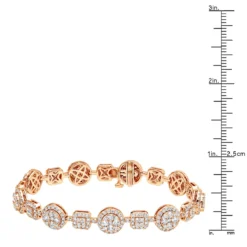 14K White Gold Women's Diamond Bracelet 6 Carat Pave Diamonds By Luxurman -Outlet Radiant Bijou Store 14k gold womens diamond bracelet 6 carat pave diamonds by luxurman rulerro