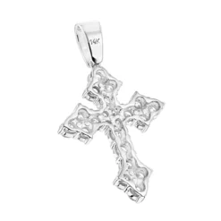 14K White Gold Women's Diamond Cross Pendant 2.12ct -Outlet Radiant Bijou Store 14k gold womens diamond cross pendant 212ct p 6572 backwh