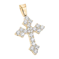 14K White Gold Women's Diamond Cross Pendant 2.12ct -Outlet Radiant Bijou Store 14k gold womens diamond cross pendant 212ct p 6572 ye