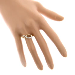 14K White Gold Women's Diamond Journey Ring 0.4ct -Outlet Radiant Bijou Store 14k gold womens diamond journey ring 054ct p 234 bodye