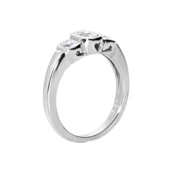 Thin 14K White Gold Women's Diamond Ring 0.80ct -Outlet Radiant Bijou Store 14k gold womens diamond ring 080ct p 29171 back white