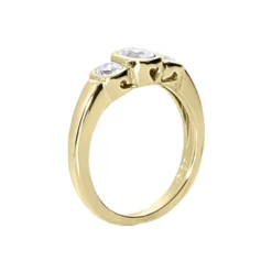 Thin 14K White Gold Women's Diamond Ring 0.80ct -Outlet Radiant Bijou Store 14k gold womens diamond ring 080ct p 29171 back yellow