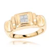14K Yellow Gold Women's Diamond Ring Princess Diamonds 0.25ct -Outlet Radiant Bijou Store 14k gold womens diamond ring princess diamonds 03ct p 233 ye