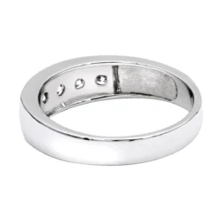 14K White Gold Women's Diamond Wedding Band 1 Carat 5 Stone Diamond Anniversary Ring 11 14K White Gold Women's Diamond Wedding Band 1 Carat 5 Stone Diamond Anniversary Ring -Outlet Radiant Bijou Store 14k gold womens diamond wedding band 1ct p 27538 backwh