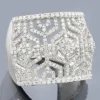 14K White Gold Women's Pave Diamond Ring 1.35ct -Outlet Radiant Bijou Store 14k gold womens pave diamond ring 135ct p 38722