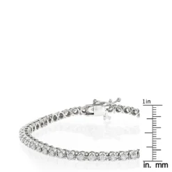 14K White Gold Women's Round Diamond Tennis Bracelet 1.80ct -Outlet Radiant Bijou Store 14k gold womens round diamond tennis bracelet 180ct p 5825 rulerwh