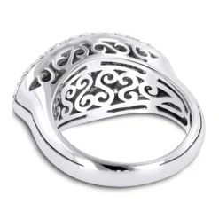 14K White Gold Women's Round Pave Diamond Ring 1ct -Outlet Radiant Bijou Store 14k gold womens round pave diamond ring 130ct p 232 backwh