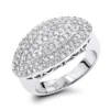 14K White Gold Women's Round Pave Diamond Ring 1ct -Outlet Radiant Bijou Store 14k gold womens round pave diamond ring 130ct p 232 wh