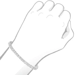 Unique 14K White Gold Infinity Diamond Tennis Bracelet For Women By LUXURMAN 2.53ct -Outlet Radiant Bijou Store 14k infinity diamond tennis bracelet 253ct p 22460 bodwh