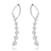 Journey Diamond Earrings For Women 14K White Gold 1.1ct -Outlet Radiant Bijou Store 14k journey diamond earrings 132ct p 22554 wh