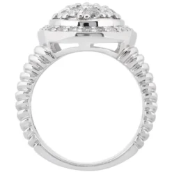 14K White Gold Ladies Cluster Diamond Ring 1 Carat -Outlet Radiant Bijou Store 14k ladies cluster diamond ring 1 carat p 35179 additional white