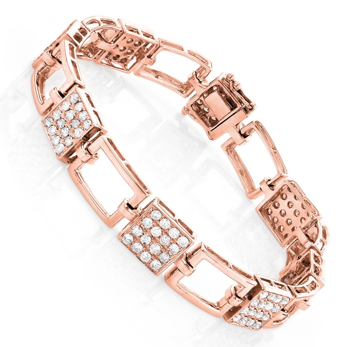 14K White Gold Ladies Diamond Bracelet 2.98ct 5 14K White Gold Ladies Diamond Bracelet 2.98ct - Image 3