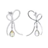 14K White Gold Lemon Quartz Diamond Bow Earrings 1.23ct -Outlet Radiant Bijou Store 14k lemon quartz diamond bow earrings 123ct p 22346 white