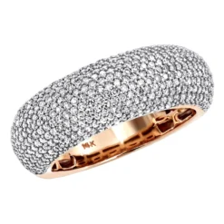 14K Yellow Gold Pave Diamond Band 1.12ct -Outlet Radiant Bijou Store 14k pave diamond band 112ct p 41411 ro