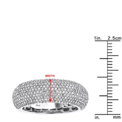 14K Yellow Gold Pave Diamond Band 1.12ct -Outlet Radiant Bijou Store 14k pave diamond band 112ct p 41411 rulerwh
